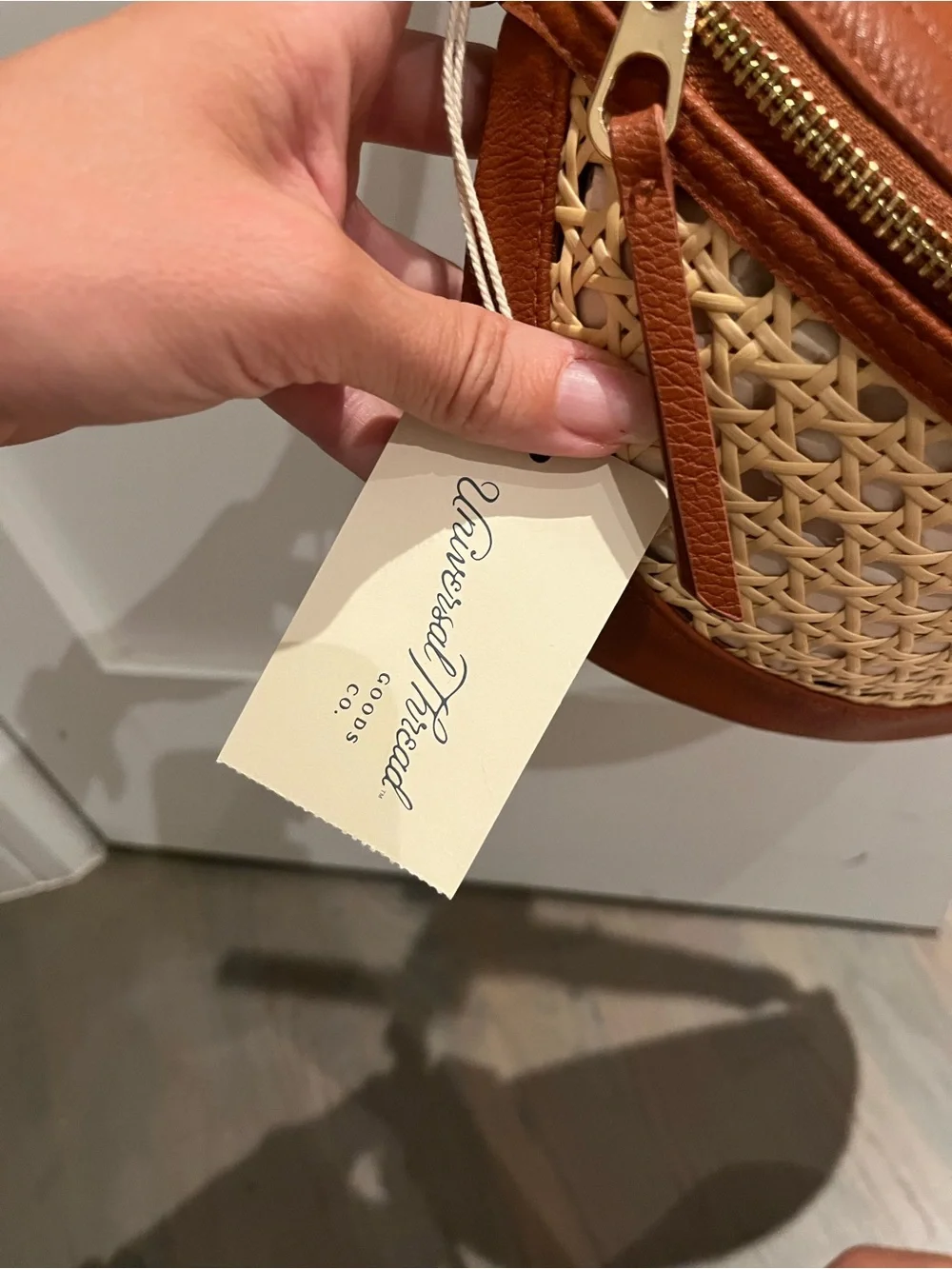 Universal Thread Tan Woven Crossbody Bag